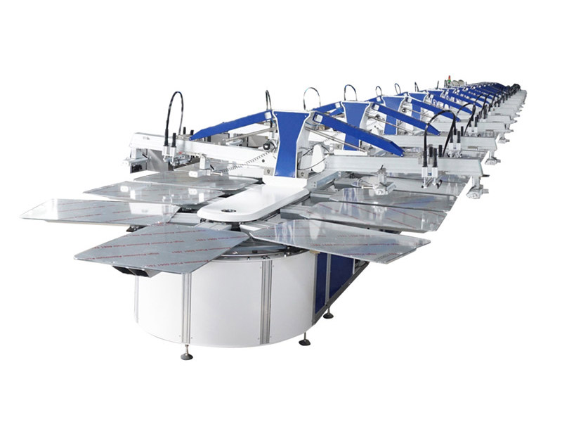 Automatic oval screen printing machine