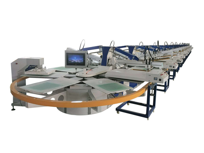 Automatic 30 color oval screen printing machine